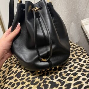 Alexander Wang black leather bucket bag (shoulder or crossbody)
